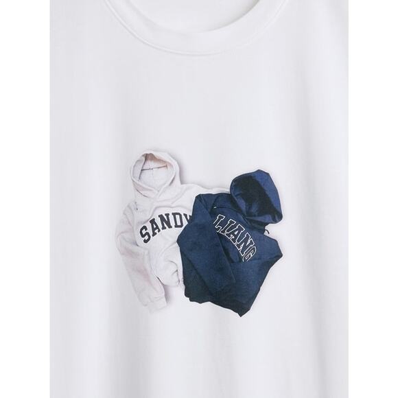 XXS UNISEX Gap × Sandy Liang Organic Cotton Graphic T-Shirt NWT White Tee - Picture 6 of 6